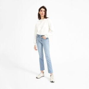 Everlane The Original Cheeky Straight Jean Sky Blue Wash